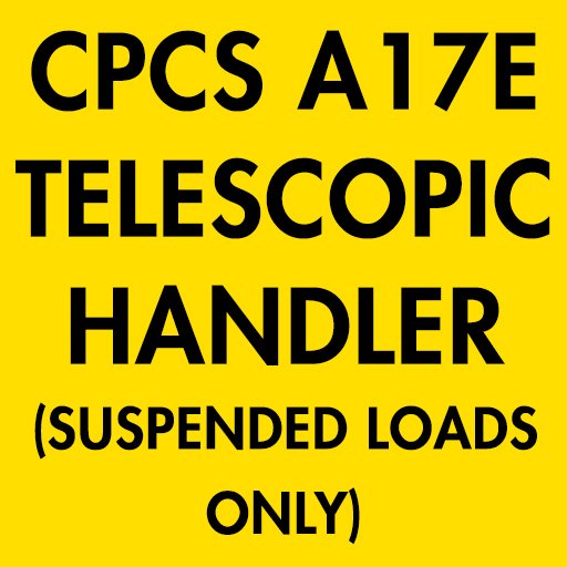 CPCS A17E Telescopic Handler (Suspended Loads Only) Theory Test Questions and Answers