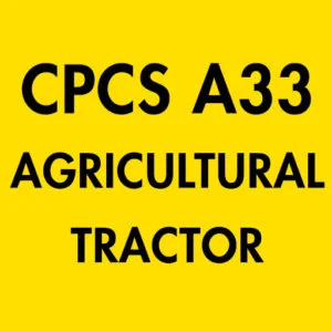 CPCS A33 Agricultural Tractor Theory Test Questions and Answers