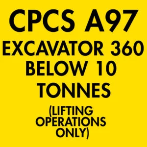 CPCS A97 Excavator 360 Below 10 Tonnes (Lifting Operations Only) Theory Test Questions and Answers