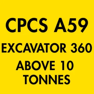 CPCS A59 Excavator 360 Above 10 Tonnes Theory Test Questions and Answers