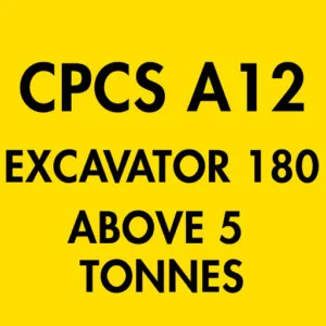 CPCS A12 Excavator 180 Above 5 Tonnes Theory Test Questions and Answers